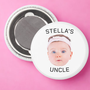 Neues Onkel-Geschenk, Geschenk für das Baby-Gesich Magnet