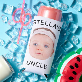 Neues Onkel-Geschenk, Geschenk für das Baby-Gesich Selters Dosenkühler