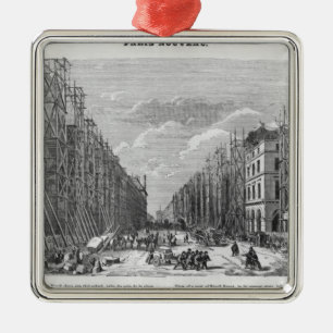 Neues Paris, Ansicht eines Teils von Rivoli Straß Silbernes Ornament