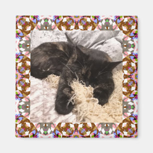 Neues Pet Brown Grewn Christmas Square Frame Magne Magnet