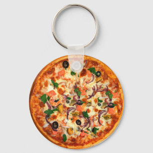 Neues Pizza-Thema Schlüsselanhänger