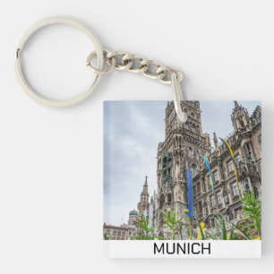 Neues Rathaus Turm in München, Deutschland Schlüsselanhänger