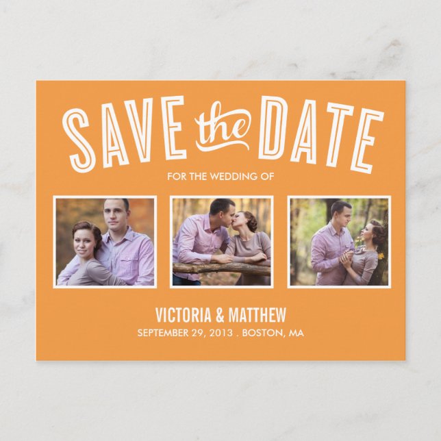 NEUES RETRO | Ankündigung Datum freihalten (Vorderseite)