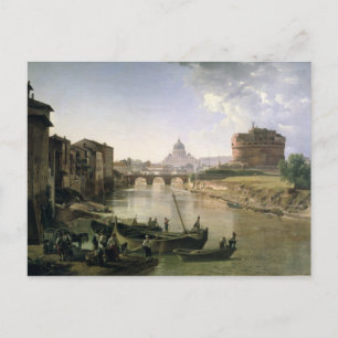 Neues Rom mit Castel Sant'Angelo Postkarte