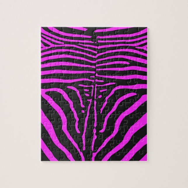 Neues rosa Schwarz Zebra Print-Zubehör - anpassen (Vertikal)