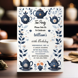 Neues Royal Chic Adult Fairy Tea Party 60. Geburts Einladung