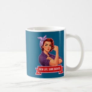 Neues Shirt Leben Gleiche Badass Frauenermächtigun Kaffeetasse