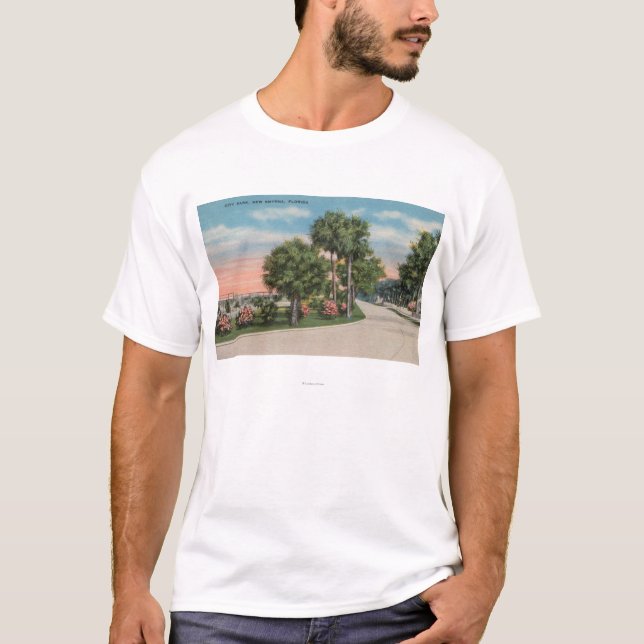 Neues Smyrna, Florida - Straßen-Ansicht des T-Shirt (Vorderseite)