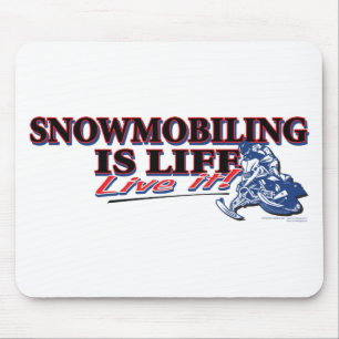 NEUES SNOWMOBILING-IS-LIFE MOUSEPAD