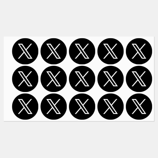 Neues Twitter Etiketten (Blatt)