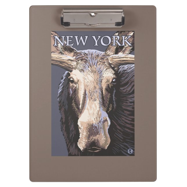 Neues YorkMoose herauf nahes Klemmbrett (Vorderseite)