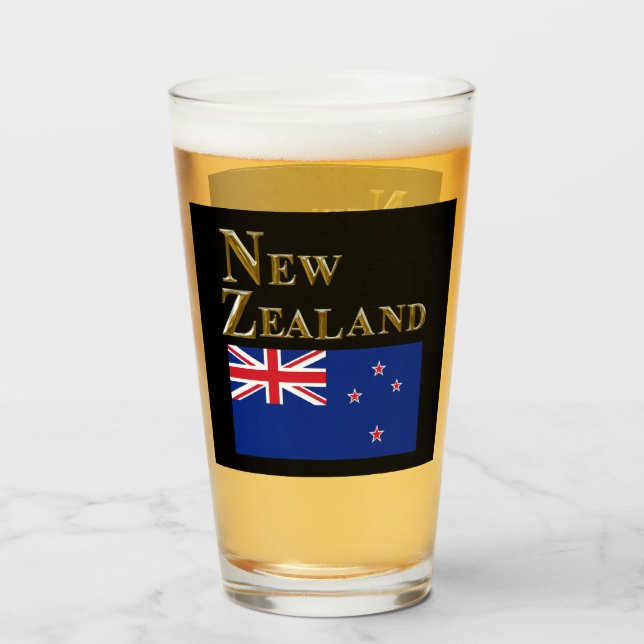 NEUES ZEALAND-BIERGLAS GLAS (Vorne (Gefüllt))