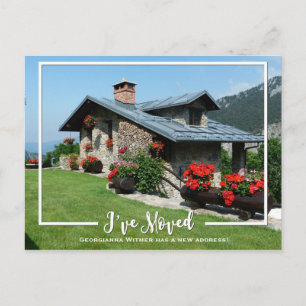 Neues Zuhause-Foto, das ich verschoben habe Ankündigungspostkarte