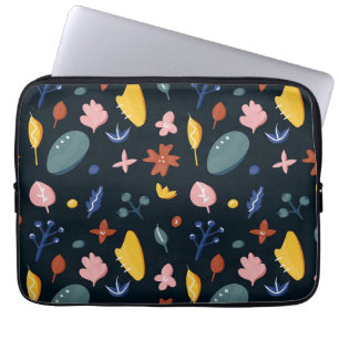 Neues Zuhause-Geschenk Nahtlose Abstrakte Blume Laptopschutzhülle