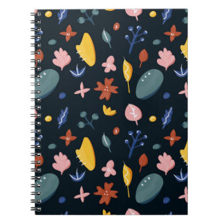 Neues Zuhause-Geschenk | Nahtlose Abstrakte Blume Notizblock