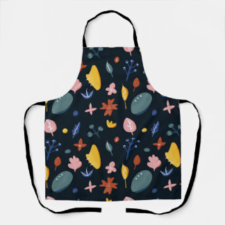 Neues Zuhause-Geschenk | Nahtlose Abstrakte Blume Schürze