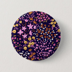 Neues Zuhause-Geschenk Trendy Seamless Floral Button