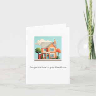 Neues Zuhause, Gratulationskarte, Karte für neues