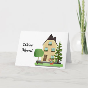 Neues Zuhause / Neue Adresse Ankündigung Notizkart