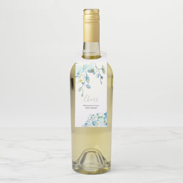 Neues Zuhause Tropical Wine Housewarming-Geschenk Flaschenanhänger (Auf Flasche)
