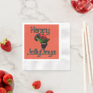 Neueste Afrika Weihnachts-Besondere Anlass Custom Serviette