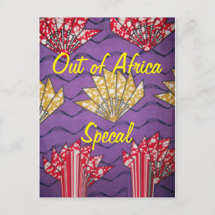 Neueste afrikanische Mode Postkarte