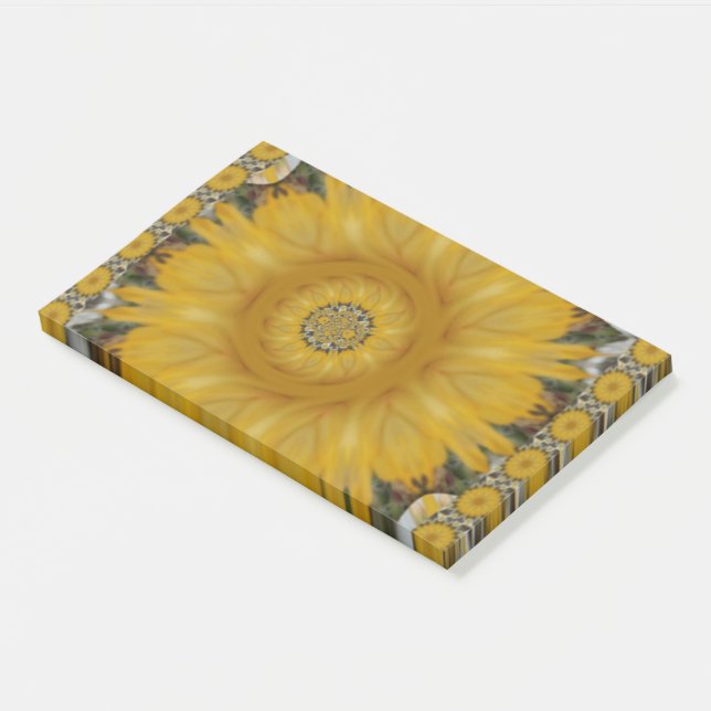 Neueste afrikanische Traditionelle Sonnenblumenkun Post-it Klebezettel (angewinkelt)