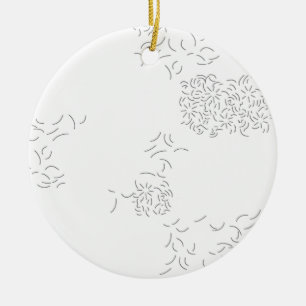 Neueste benutzerdefinierte TextLogo-Keramik-Orname Keramik Ornament