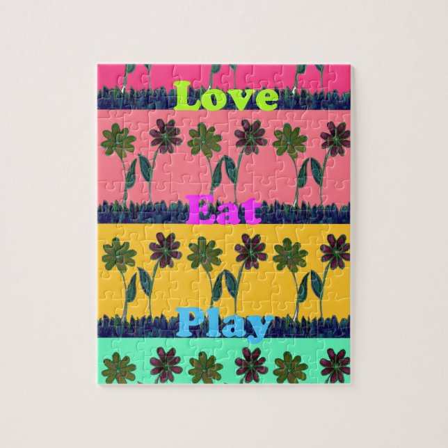 Neueste blumengeschmückte Liebe spielen Design (Vertikal)