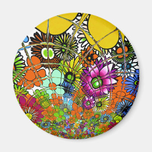 Neueste Farbige Erstaunliche Blumendesign-Kunst Magnet