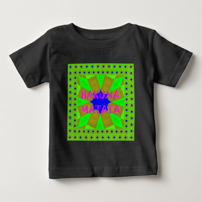 Neueste Hakuna Matata Schönes Phantastisches Desig Baby T-shirt (Vorderseite)