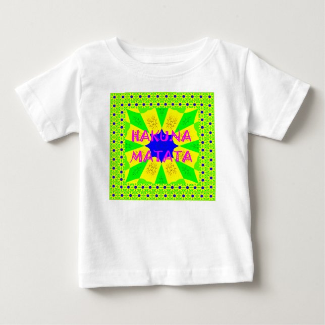Neueste Hakuna Matata Schönes Phantastisches Desig Baby T-shirt (Vorderseite)