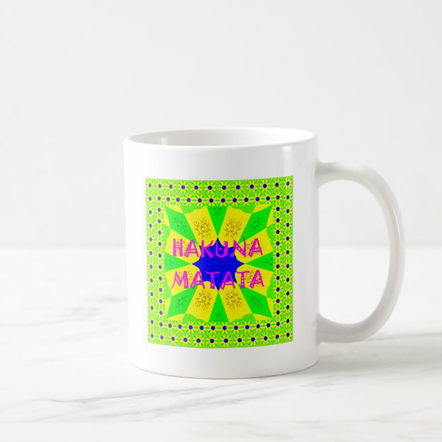 Neueste Hakuna Matata Schönes Phantastisches Desig Kaffeetasse (Rechts)