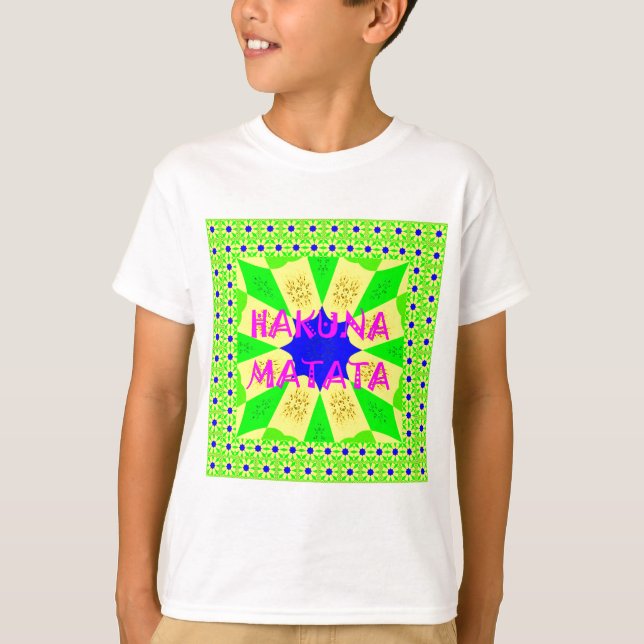 Neueste Hakuna Matata Schönes Phantastisches Desig T-Shirt (Vorderseite)