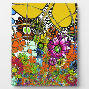 Neueste Phantastische Blumenmuster Design Kunst Fotoplatte
