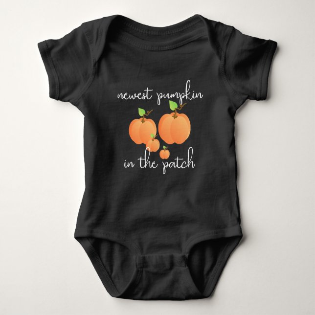 Neueste Pumpkin Baby Bodysuit Strampler (Vorderseite)