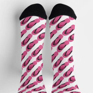 Neueste rosa Flip Flops Design Crew Socks Socken