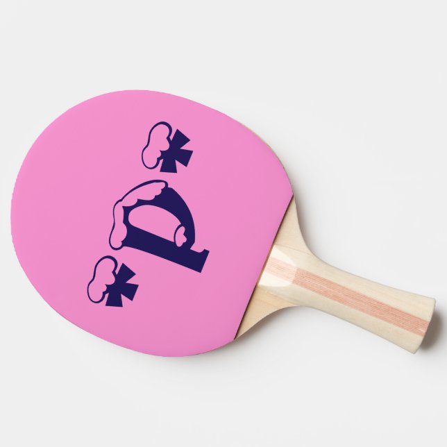Neueste rosa p tischtennis schläger (Seitenansicht)
