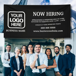 Neueste Schwarz-weiße Logos Banner