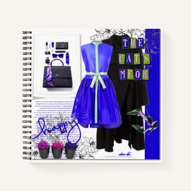 Neueste Stile Mode Set Bekleidung Art Leere Notizbuch (Vorderseite)