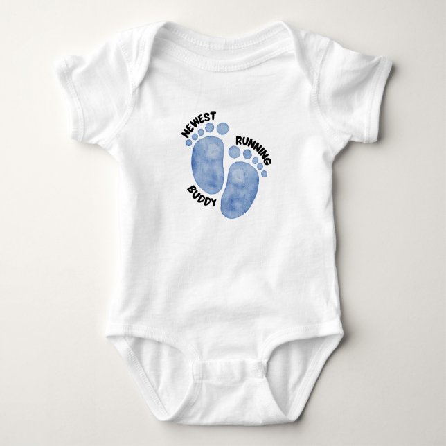 neuester Laufbegleiter-Baby-Body Baby Strampler (Vorderseite)