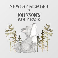 Neuestes Mitglied der Wolf Pack Kinderzimmer Dekor
