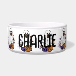 Neufundland Brown Halloween Ghost Dog Napf