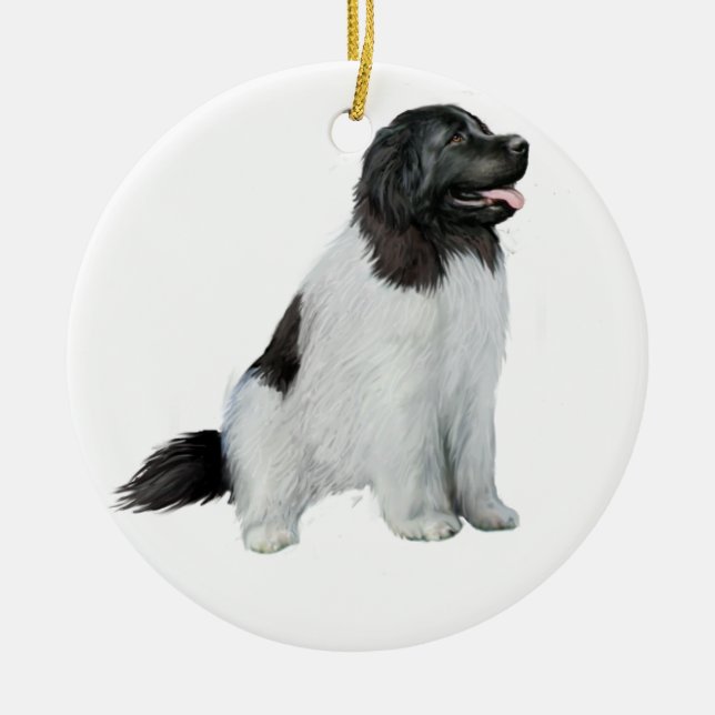 Neufundland (C) - Landseer #1 Keramikornament (Vorne)