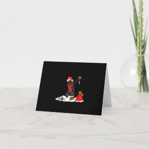 Neufundland Dog Dabbing Funny Christmas Karte