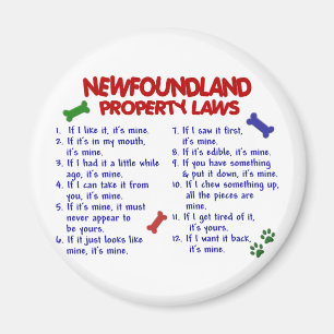 NEUFUNDLAND-Eigentums-Gesetze 2 Magnet