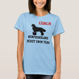 Neufundland-Eimerswim-Team-Shirt (Schwarzes) T-Shirt