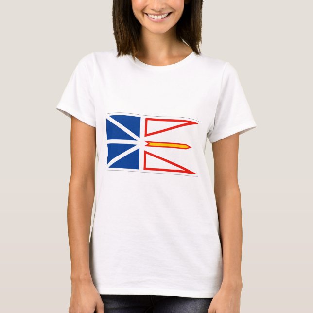 NEUFUNDLAND-FLAGGE T-Shirt (Vorderseite)