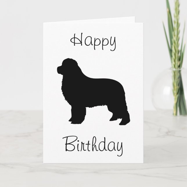 Neufundland Happy Birthday Karte (Vorderseite)