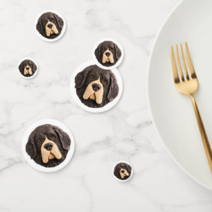 Neufundland - Hund 3D Inspiriert Konfetti